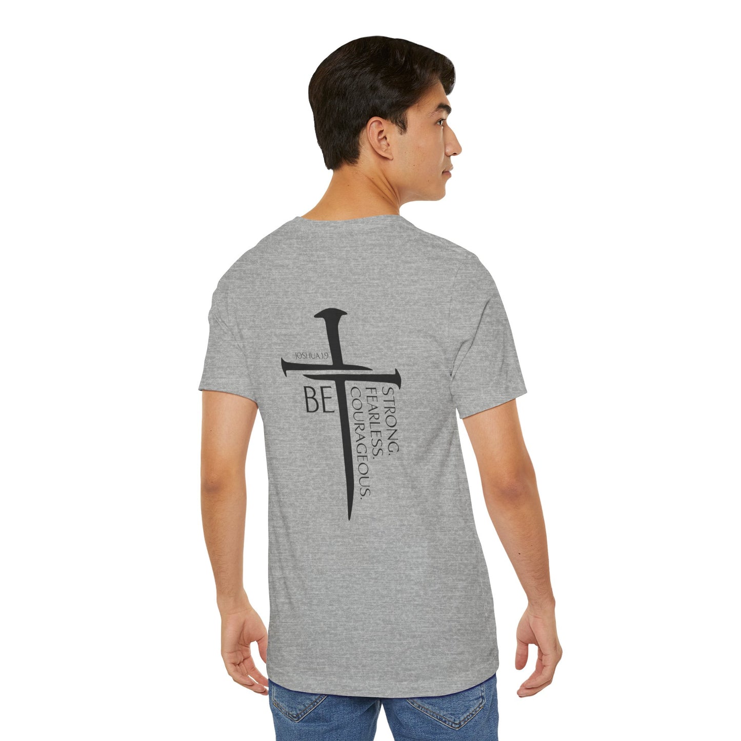 Mens Joshua 1:9 Short Sleeve Tee