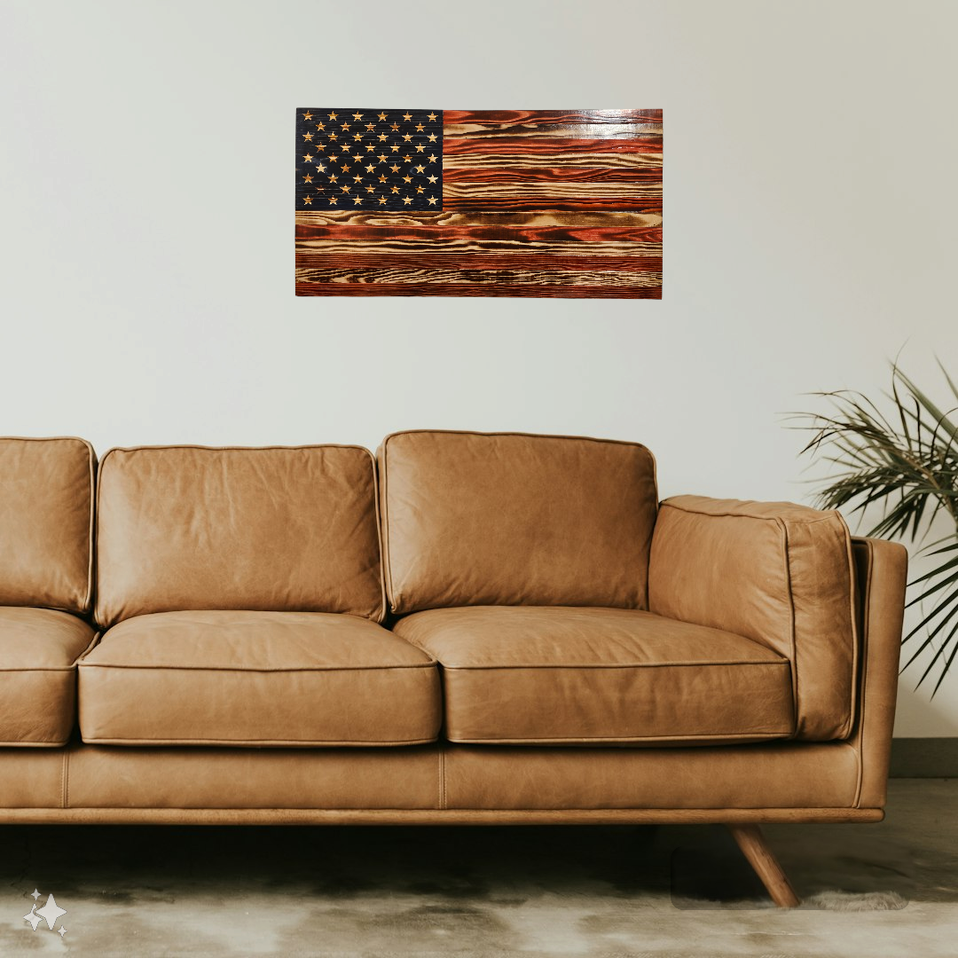 Rustic American Flag