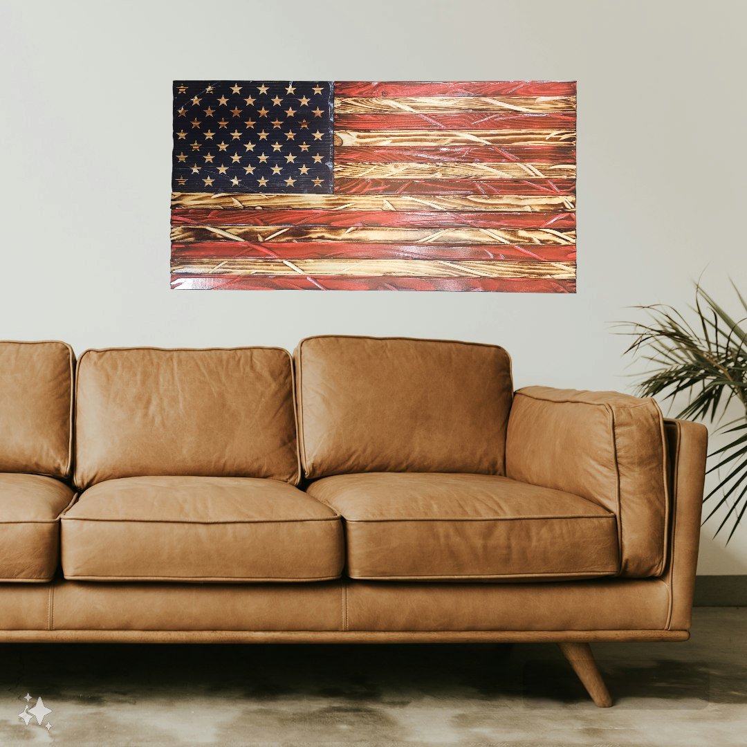 Tattered American Flag