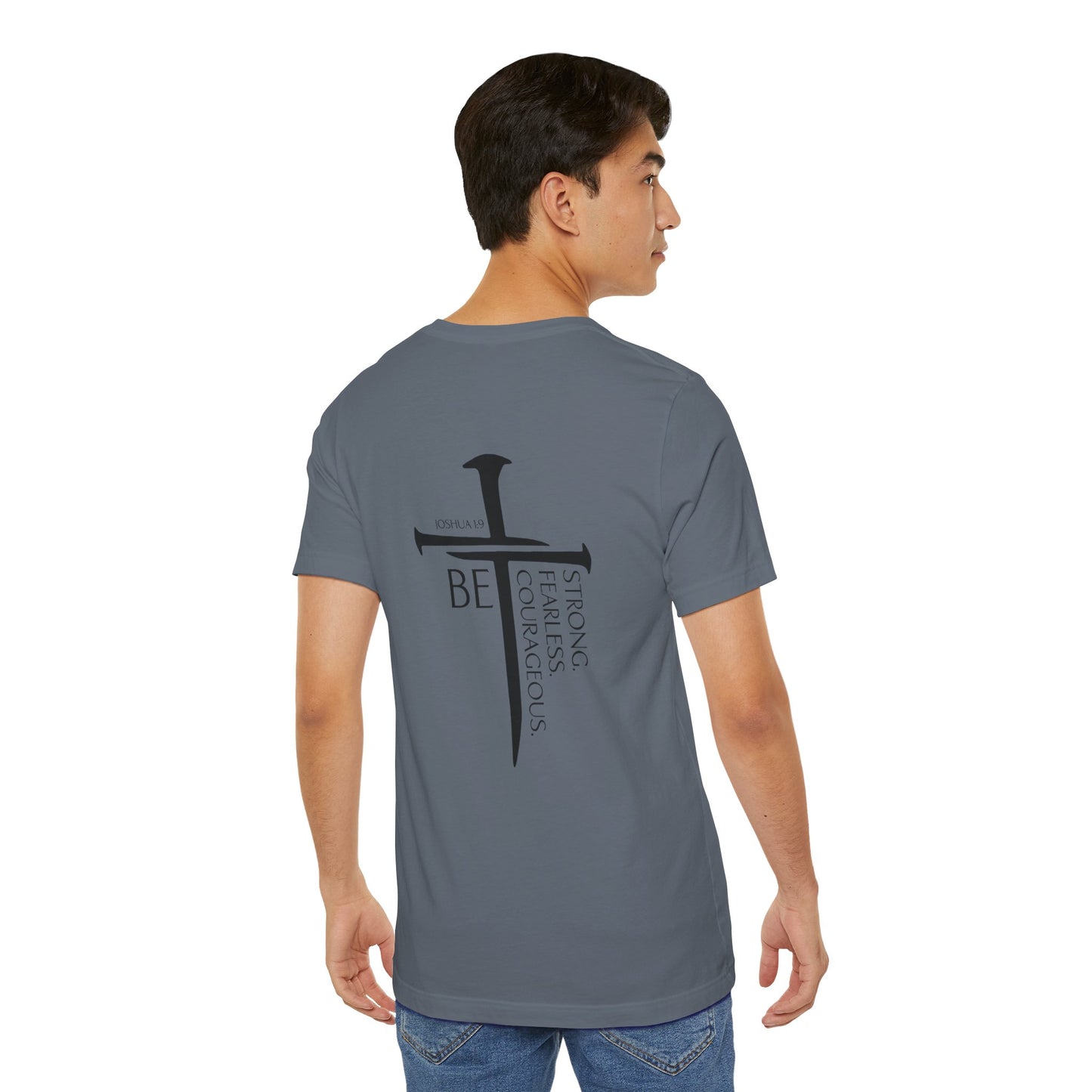 Mens Joshua 1:9 Short Sleeve Tee